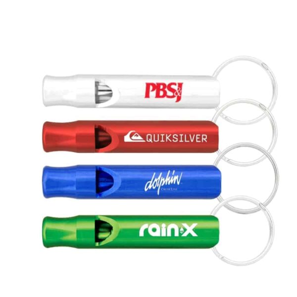 Aluminium Metal Whistle Keychain H-K204