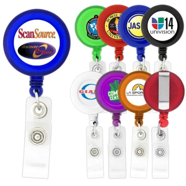 Round-Shaped Retractable Badge Holder. H-K301