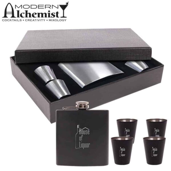 Craignure Flask Gift Set. H-S202