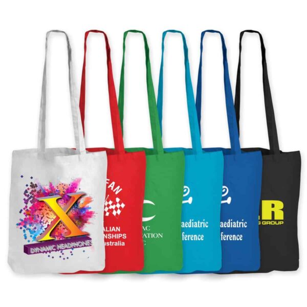 Coloured Cotton Long Handle Bag. LL-LL510