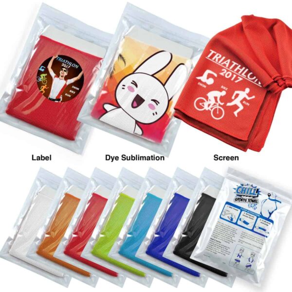 Chill Cooling Towel in Pouch. LL-LL8370