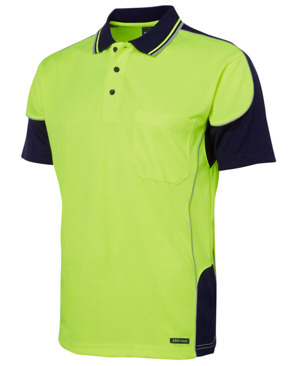 Hi Vis 4602.1 S/S Contrast Piping Polo JB-6HCP4 - Image 5