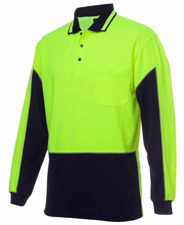 Hi Vis Gap LS Polo JB-6HVGL - Image 2