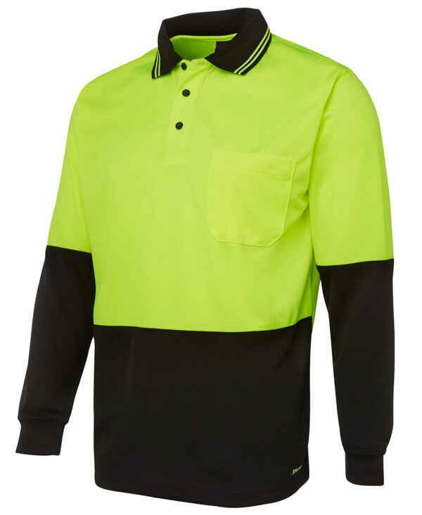 JB's Hi Vis L/S Traditional Polo JB-6HVPL - Image 5