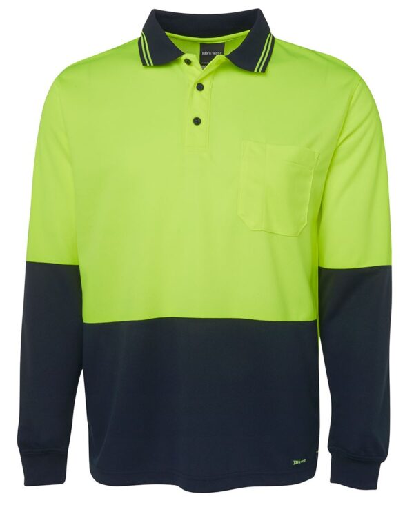 JB's Hi Vis L/S Traditional Polo JB-6HVPL - Image 10