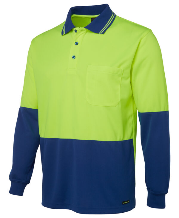 JB's Hi Vis L/S Traditional Polo JB-6HVPL - Image 14