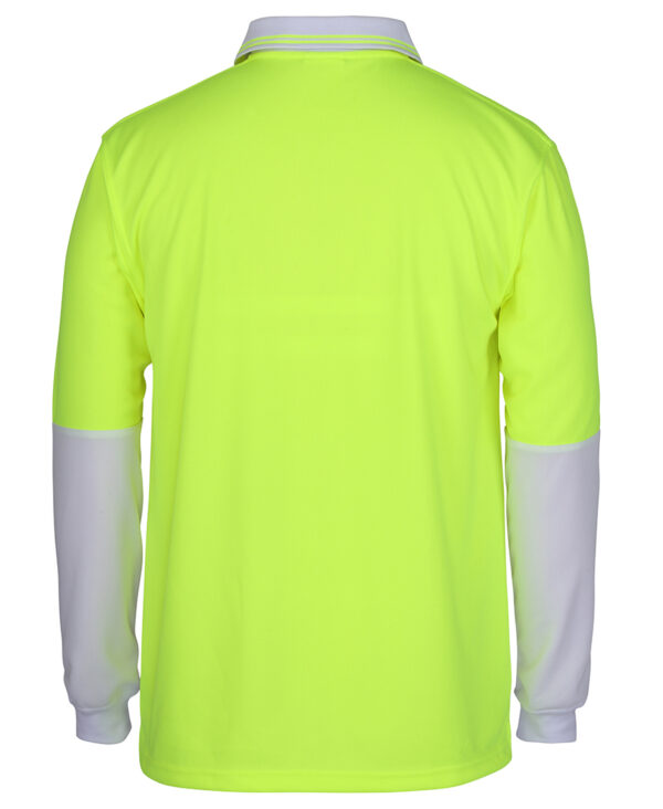 JB's Hi Vis L/S Traditional Polo JB-6HVPL - Image 4