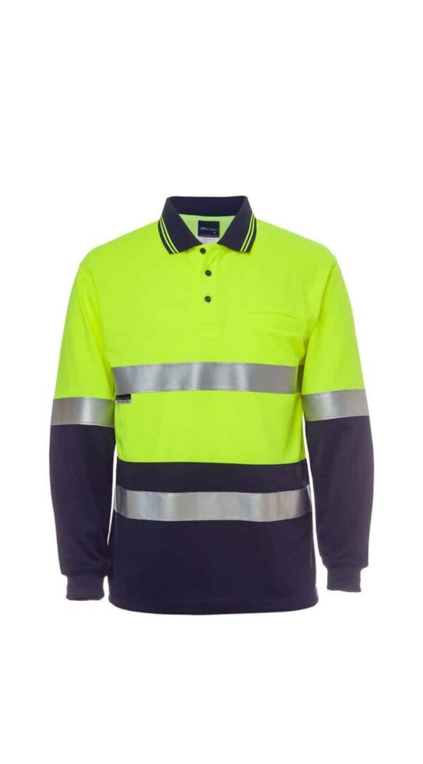 HI Vis L/S (D+N) Traditional Polo JB-6HVSL