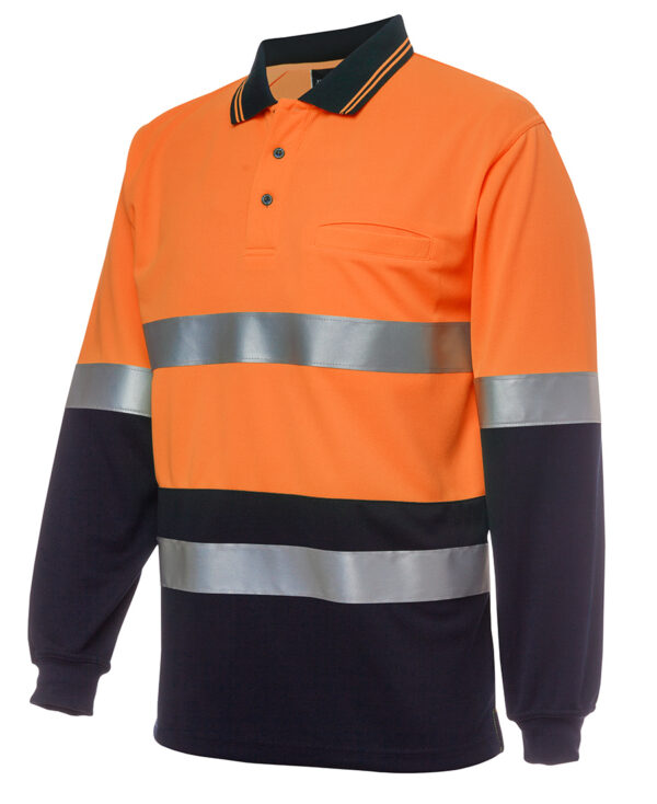 HI Vis L/S (D+N) Traditional Polo JB-6HVSL - Image 5