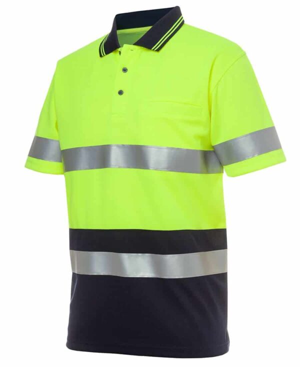 Hi Vis S/S (D+N) Traditional Polo JB-6HVST - Image 3