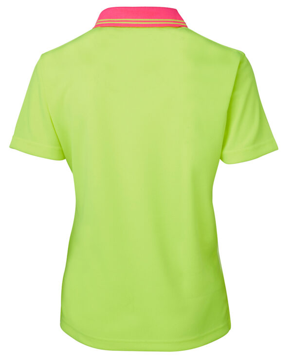 Ladies Hi VIS S/S Comfort Polo JB-6LHCP - Image 3