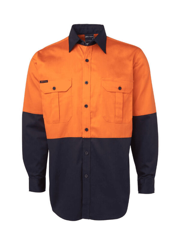 Hi Vis L/S 190G Work Shirt JB-6HWL