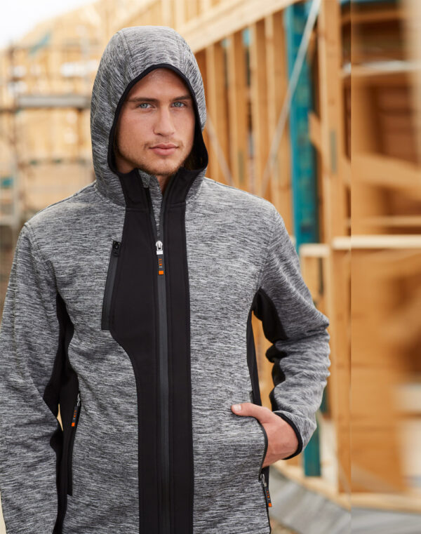 LAMINATED FUNCTIONAL KNIT HOODIE SH-JK49 - Image 6