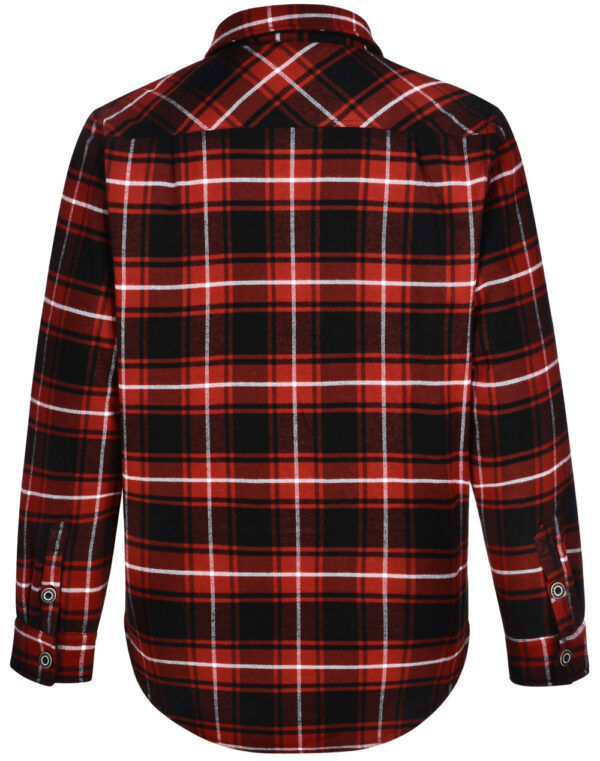 UNISEX QUILTED FLANNEL SHIRT-STYLE JACKET SH-WT07 - Image 9