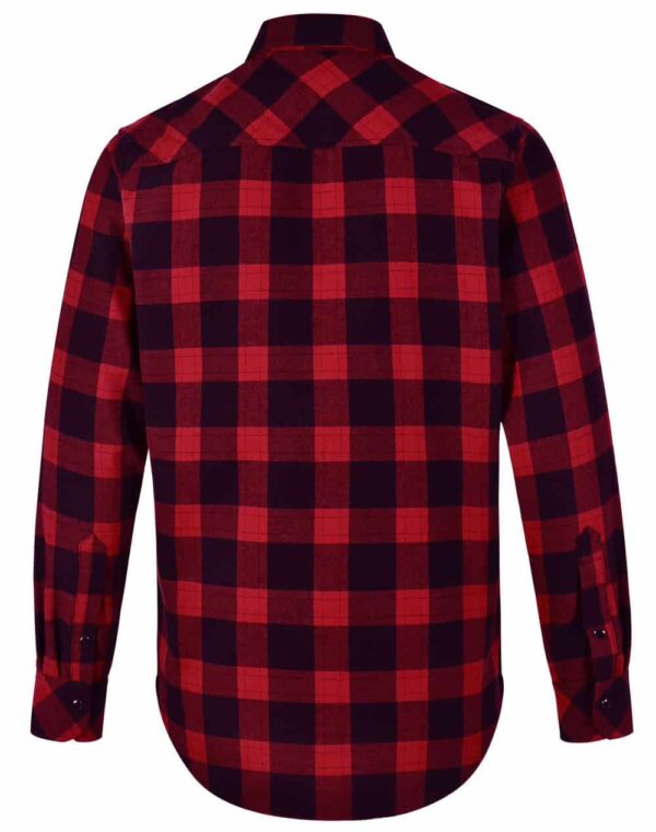 UNISEX CLASSIC FLANNEL PLAID LS SHIRT SH-WT11 - Image 22