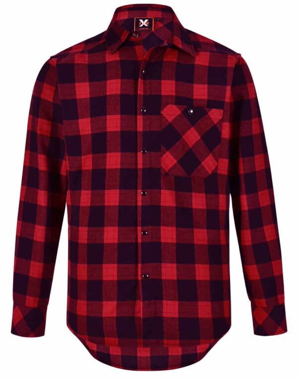 UNISEX CLASSIC FLANNEL PLAID LS SHIRT SH-WT11 - Image 19