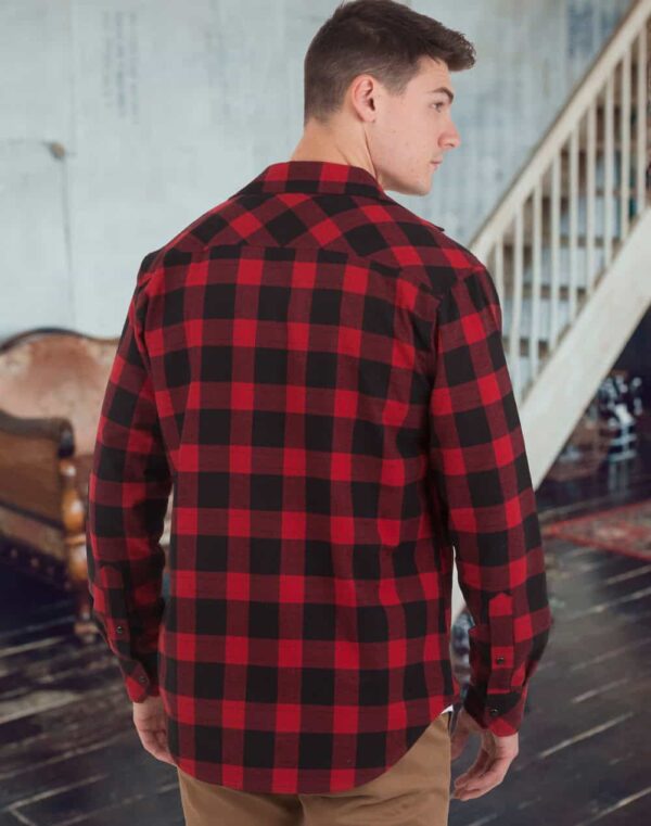 UNISEX CLASSIC FLANNEL PLAID LS SHIRT SH-WT11 - Image 16