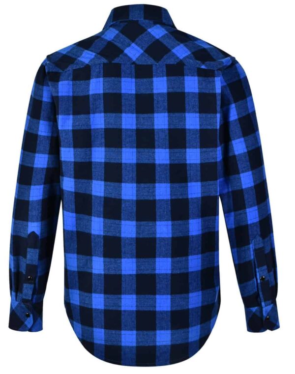 UNISEX CLASSIC FLANNEL PLAID LS SHIRT SH-WT11 - Image 5