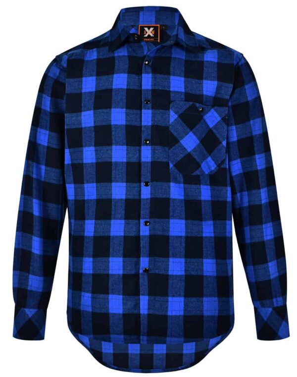 UNISEX CLASSIC FLANNEL PLAID LS SHIRT SH-WT11 - Image 3